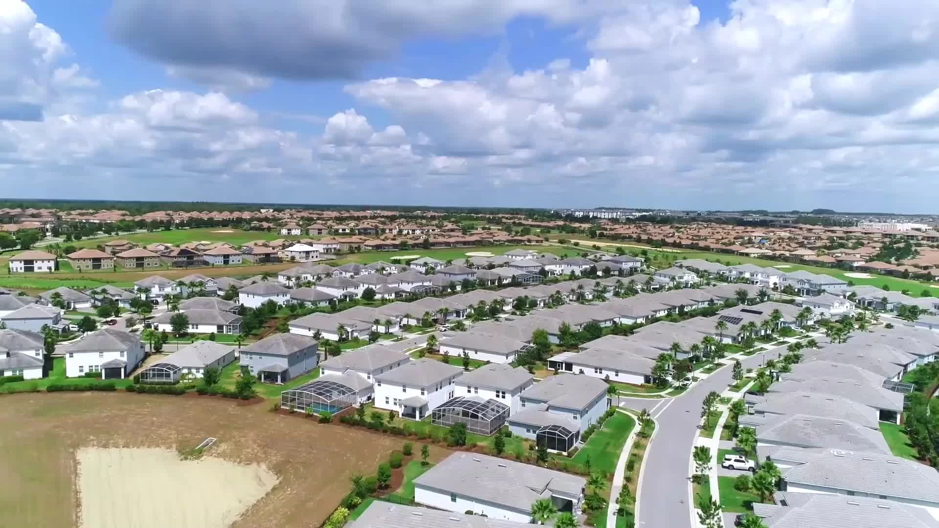 Aerial view of Champions Gate resort homes