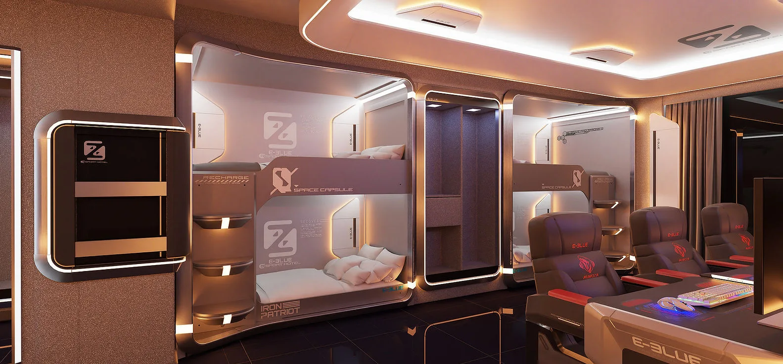 Gaming bunk-room concept